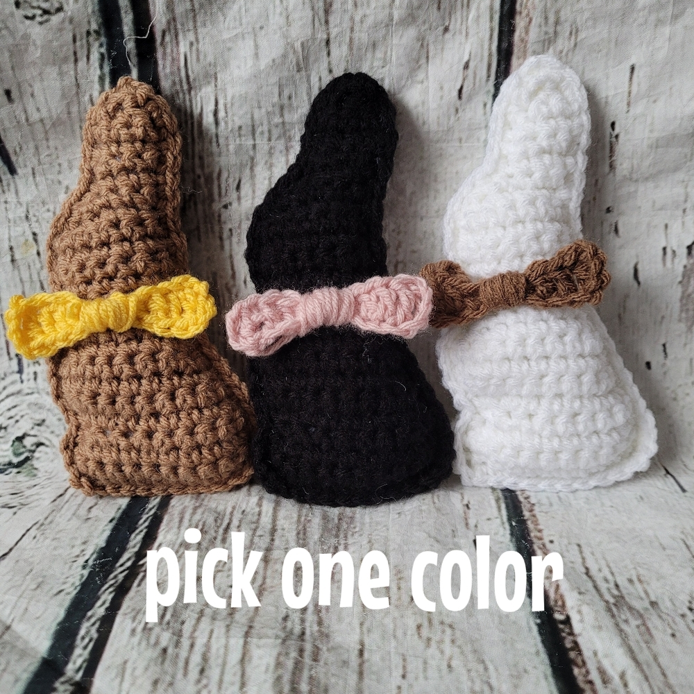 Pick your color crochet Chocolate bunny decor